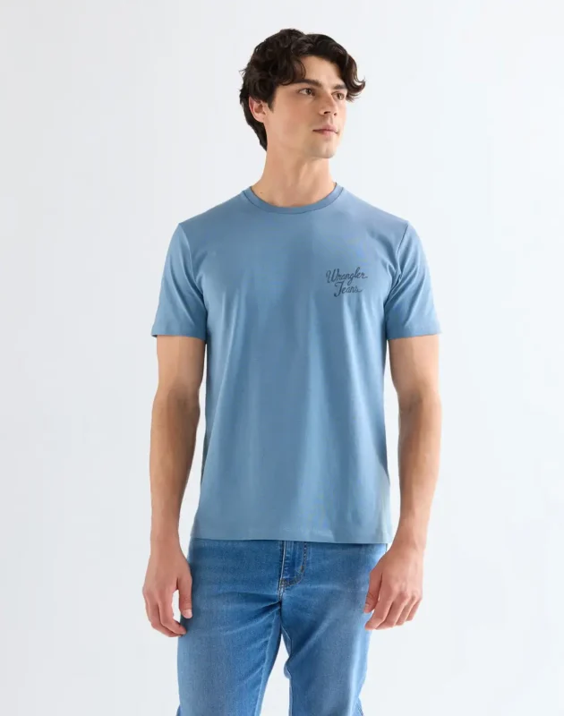 חולצת טי שירט עם לוגו Wrangler