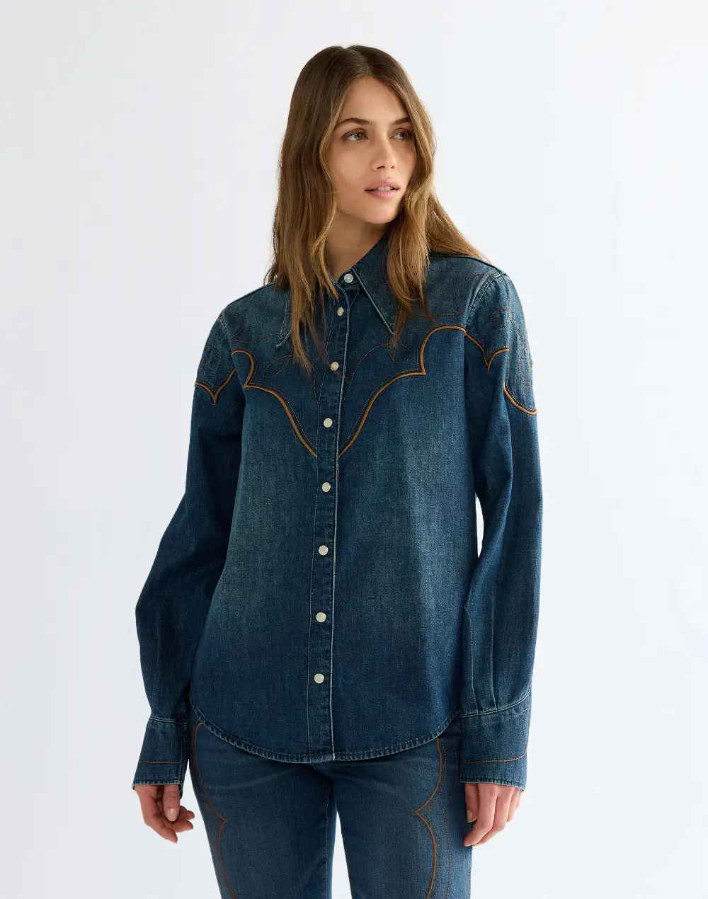 חולצת Western Yoke
