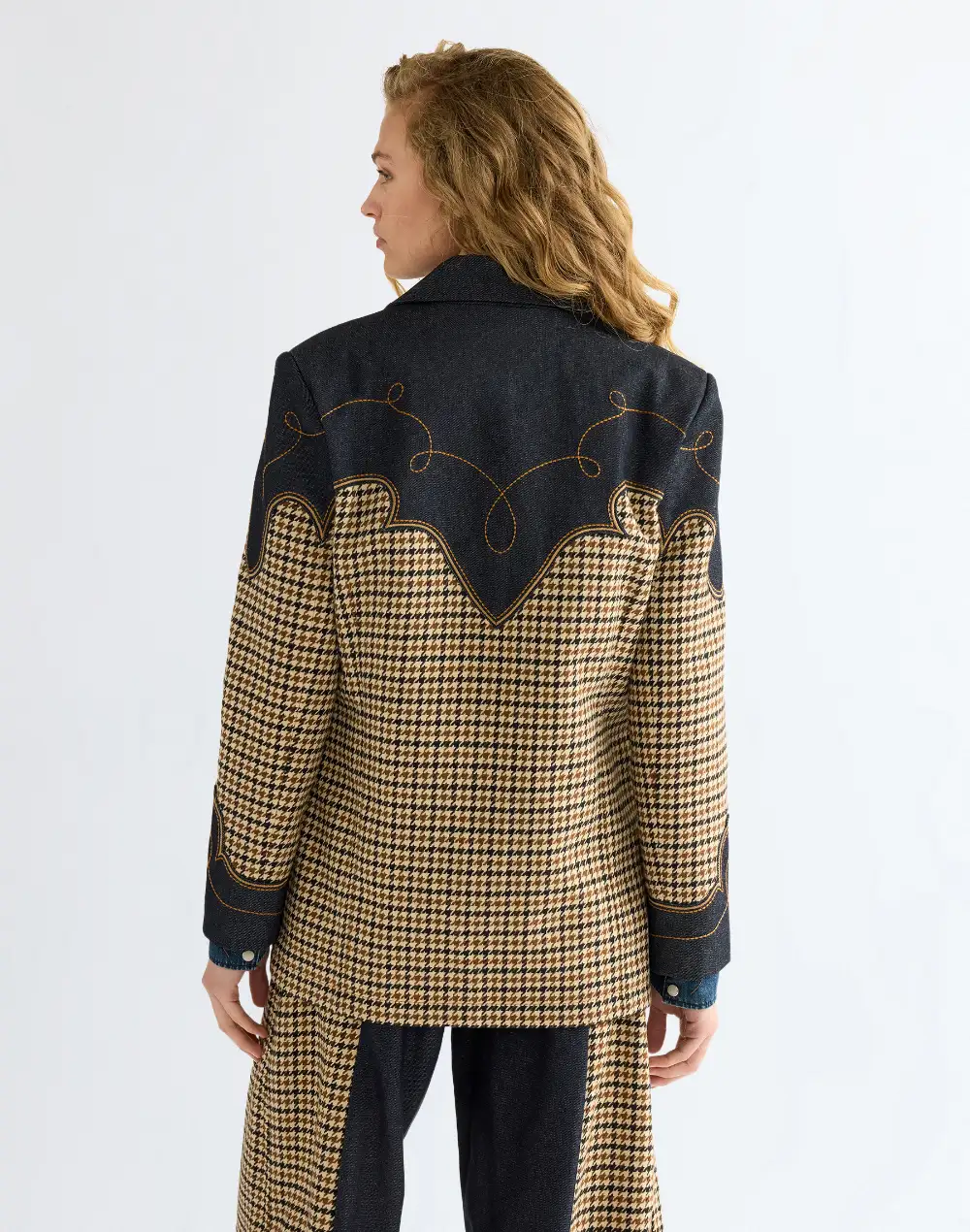 בלייזר בדוגמת Houndstooth – תמונה 3