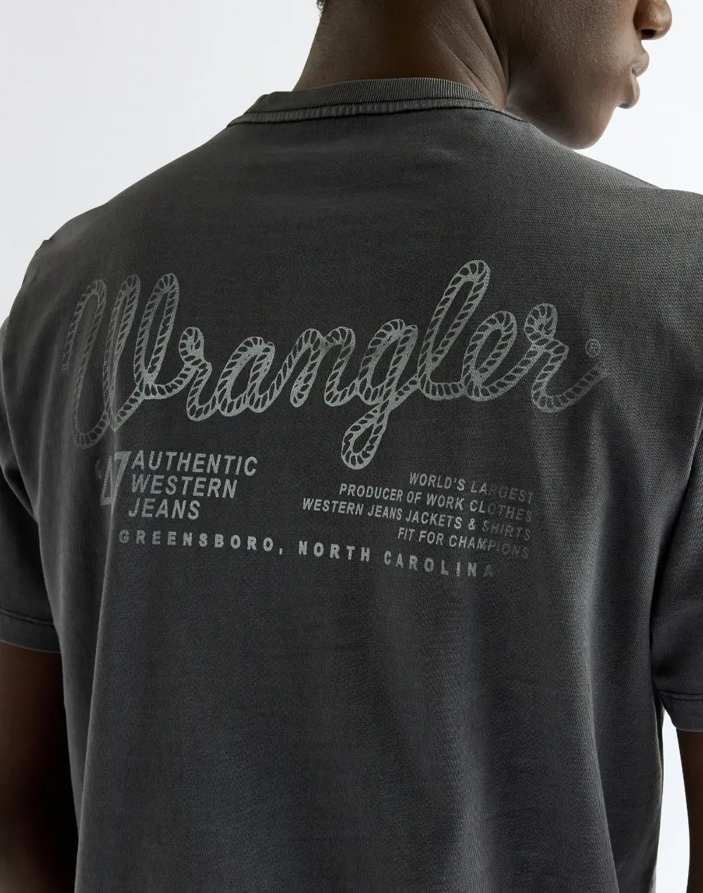 טי שירט עם הדפס Wrangler – תמונה 4