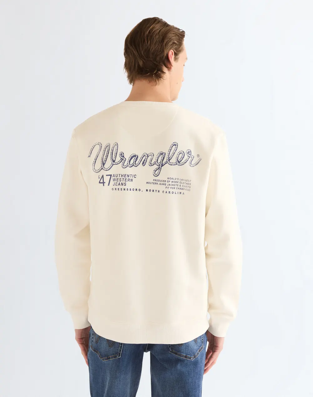 סווטשירט עם הדפס Wrangler – תמונה 3