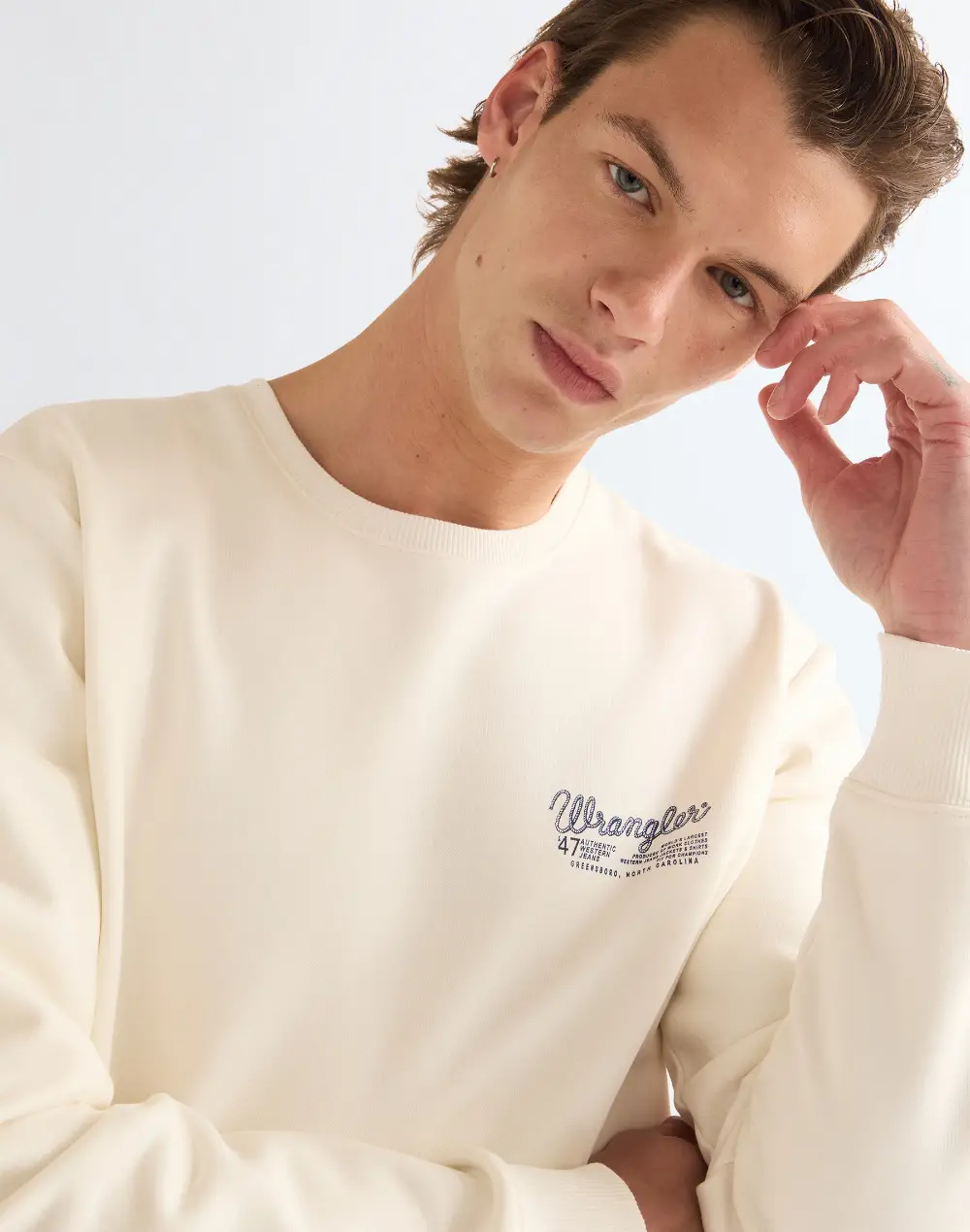 סווטשירט עם הדפס Wrangler – תמונה 4