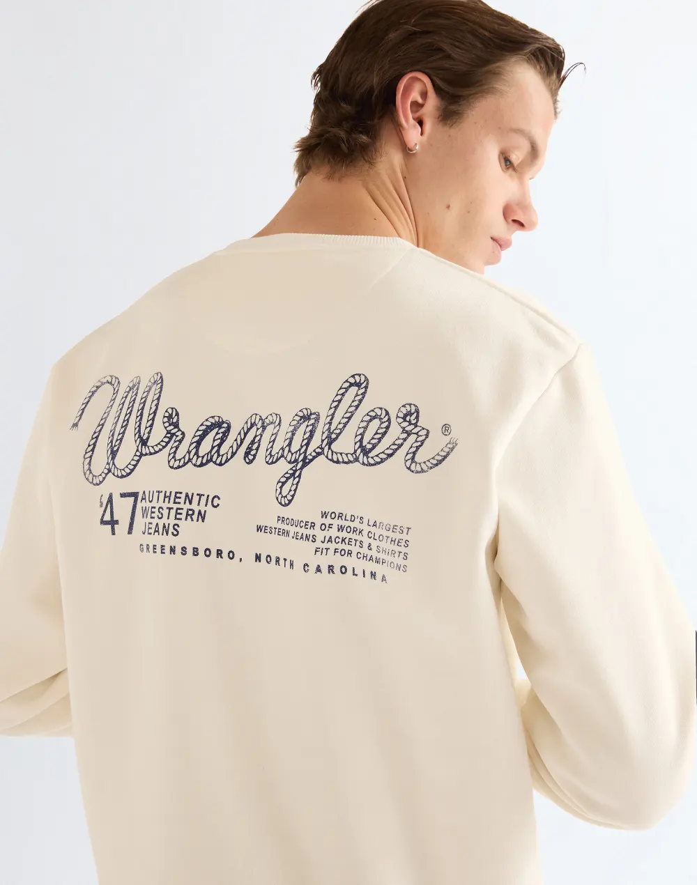 סווטשירט עם הדפס Wrangler – תמונה 5