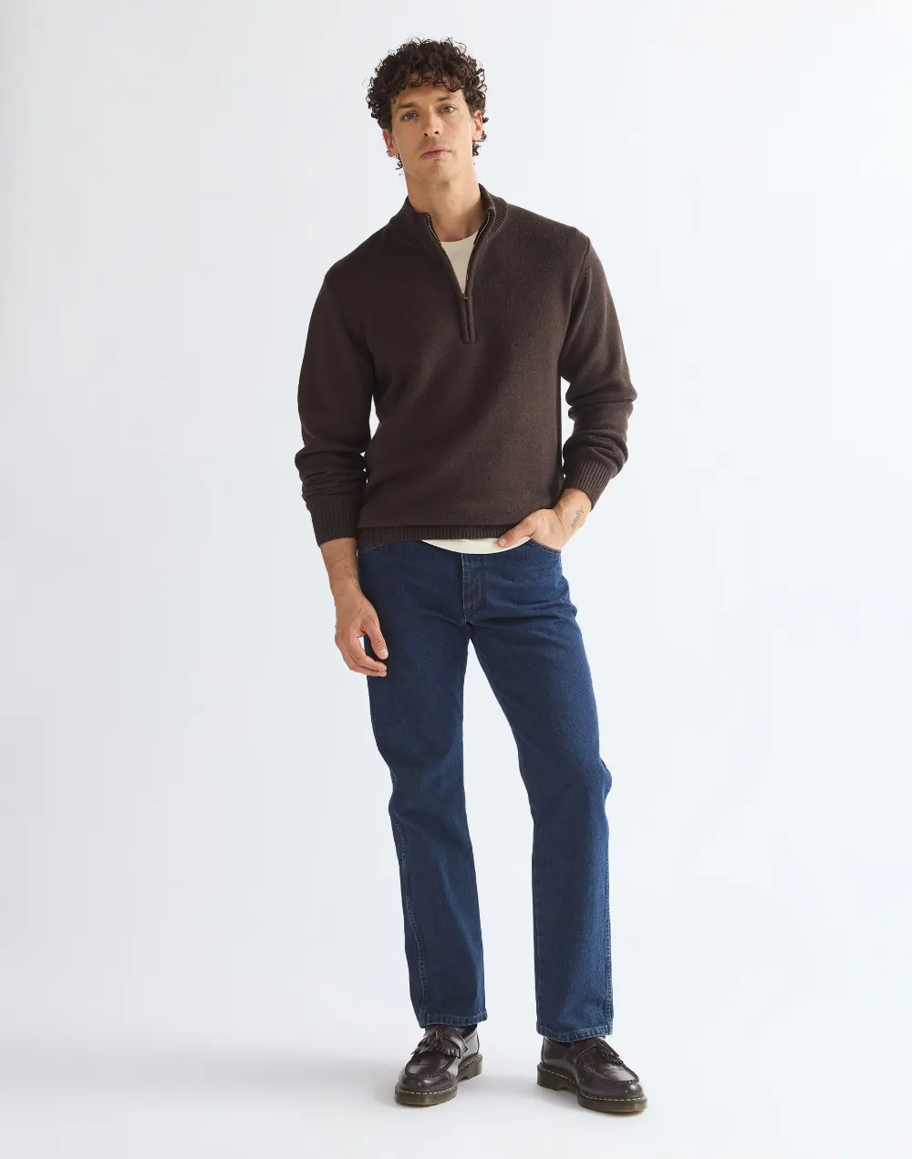סוודר סרוג Quarter Zip – תמונה 2