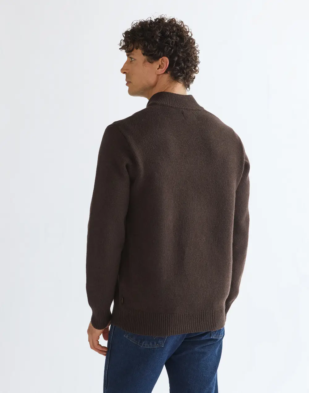 סוודר סרוג Quarter Zip – תמונה 3