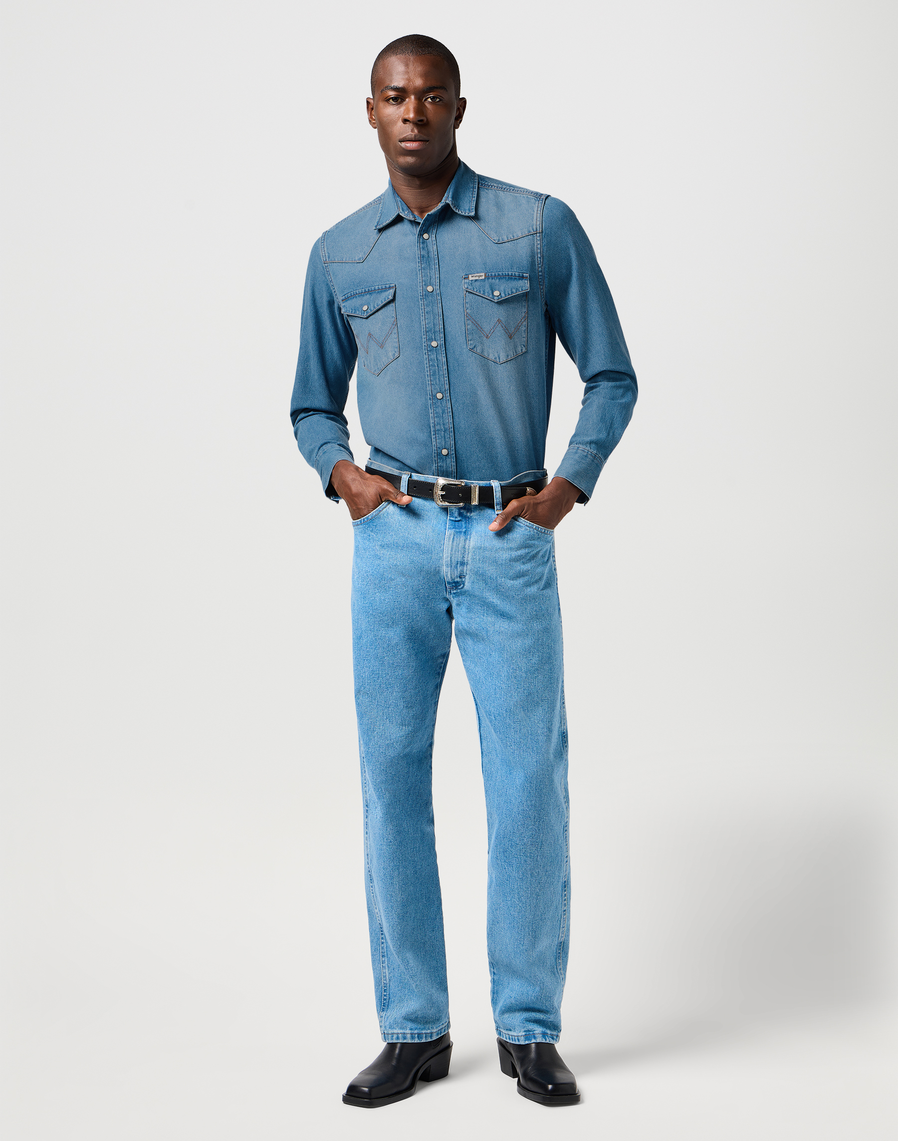 חולצת ג'ינס ארוכה – תמונה 3