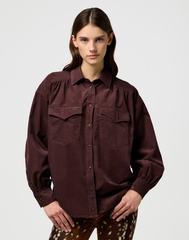 חולצת קורדרוי מכופתרת