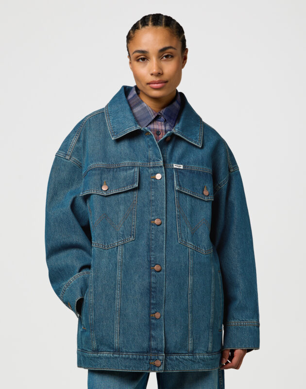 ג’קט ג’ינס בגזרת Loose