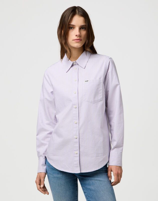 חולצה מכופתרת ארוכה בגזרה קלאסית