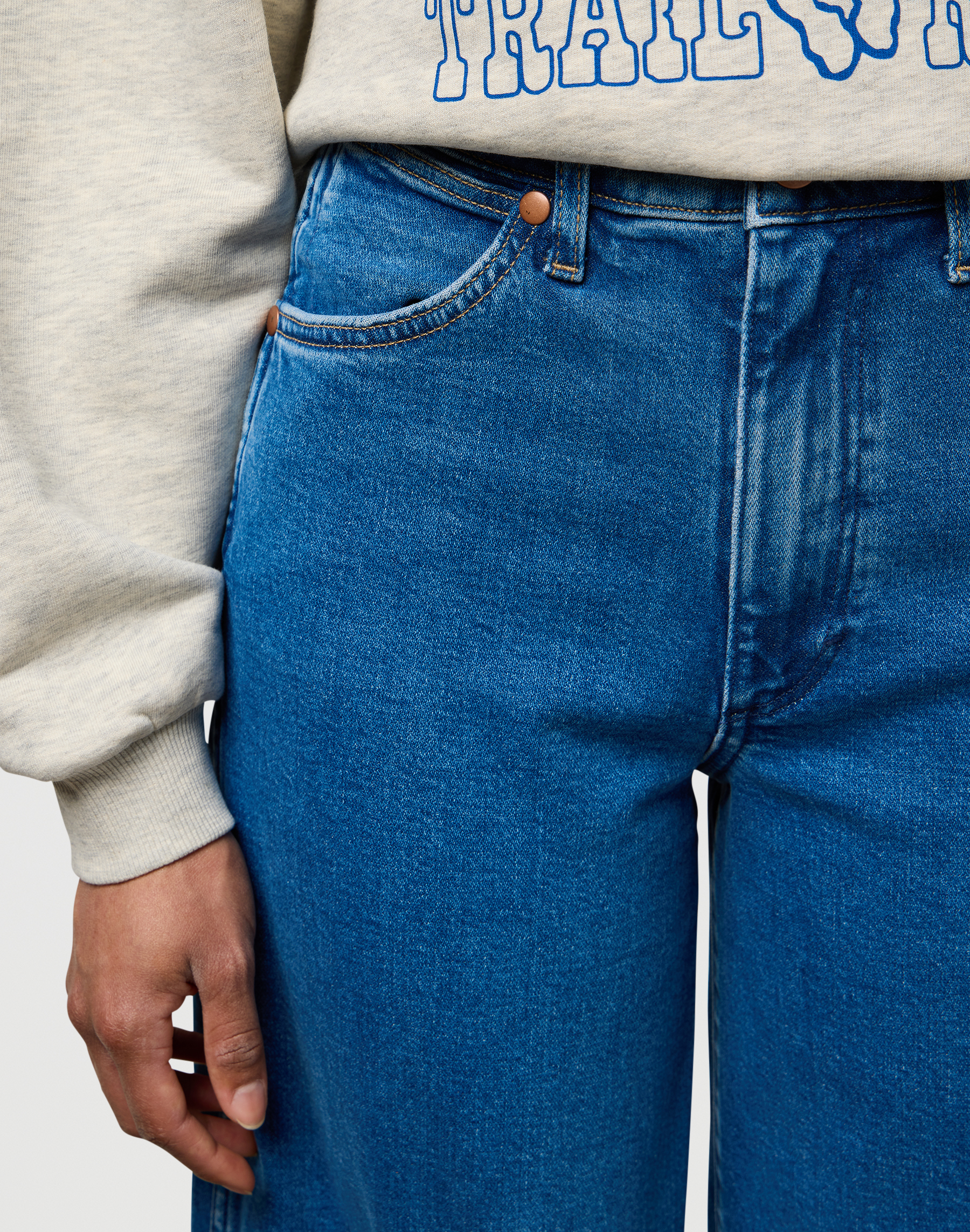 ג'ינס Canyon בגזרת A-line גבוהה – תמונה 10