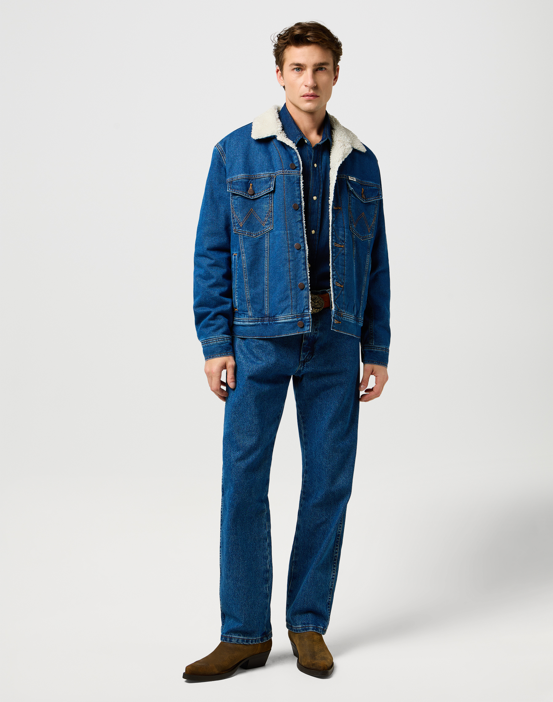 ג’קט ג’ינס עם בטנת שרפה – תמונה 3