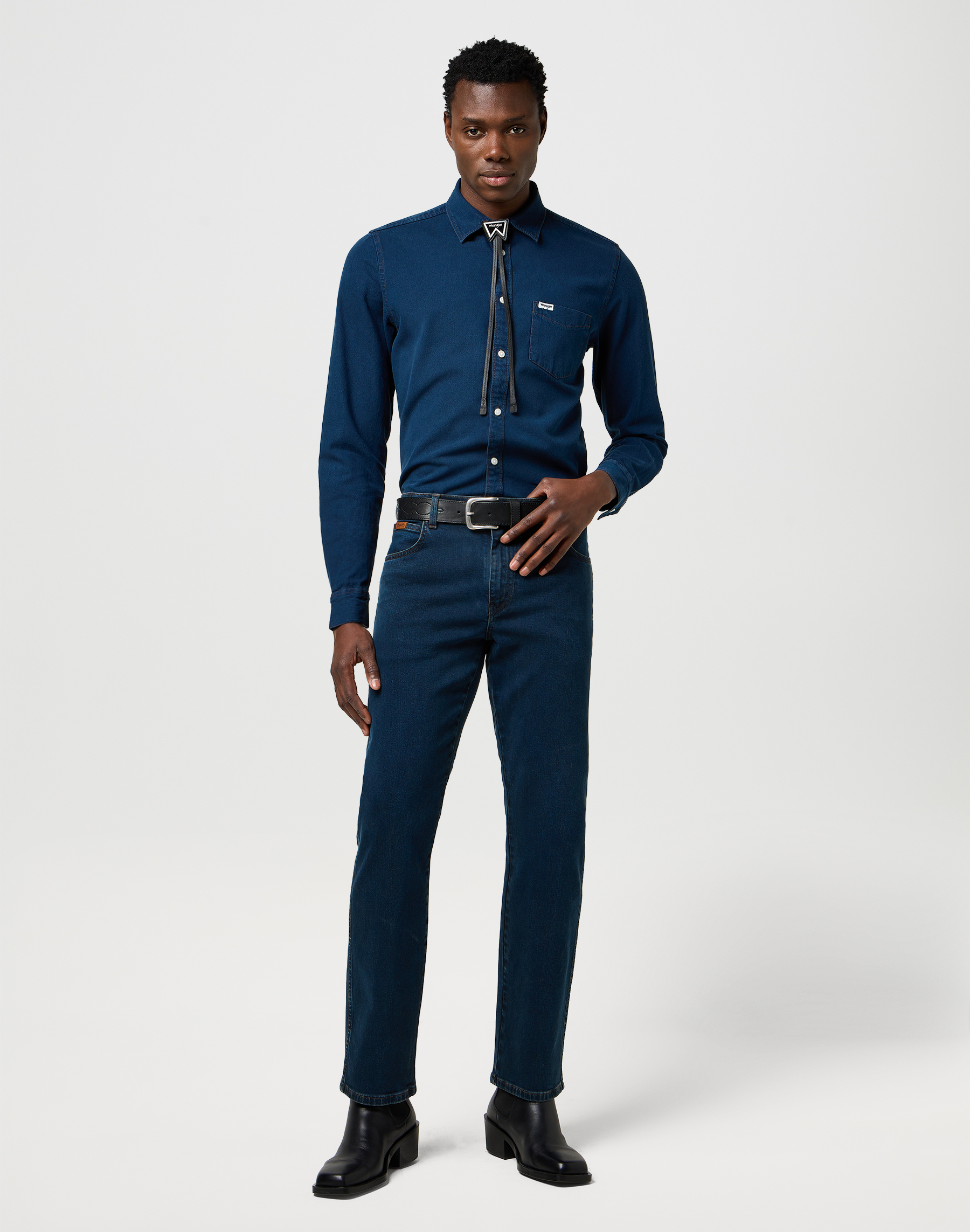 חולצת ג'ינס ארוכה – תמונה 3