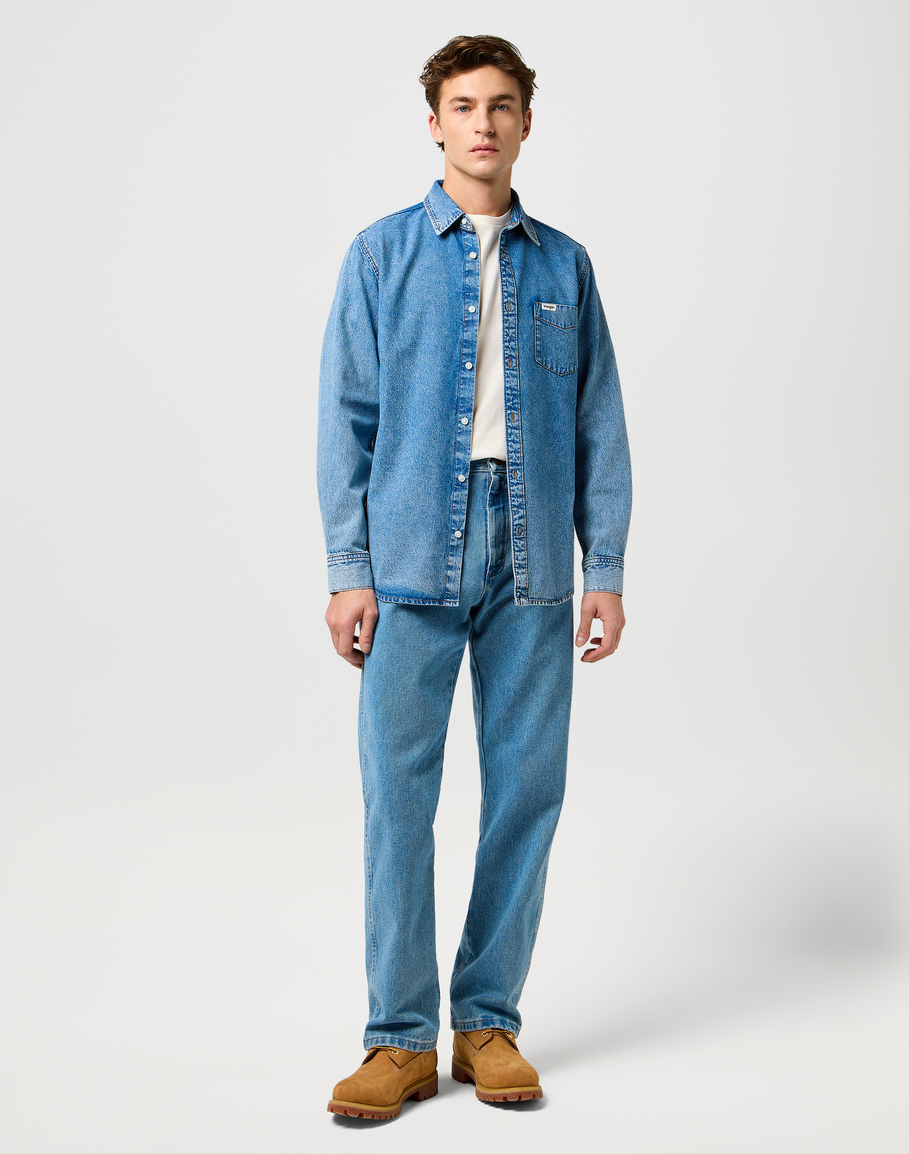 חולצת ג'ינס משוחררת – תמונה 3