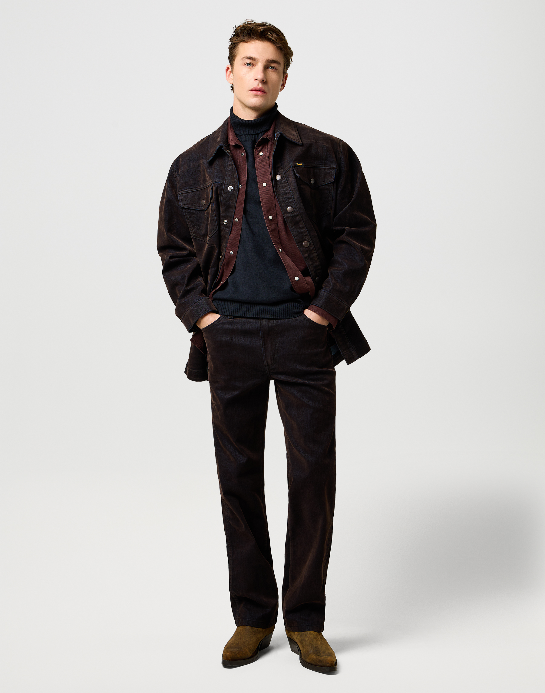 ג'ינס Wrancher בגזרת Slim – תמונה 3