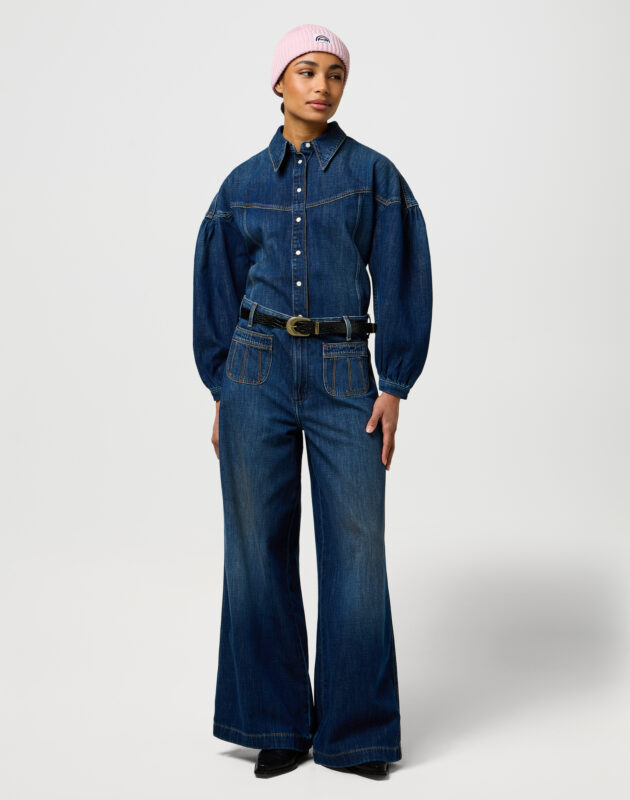 כובע צמר ורוד בגזרה שטוחה