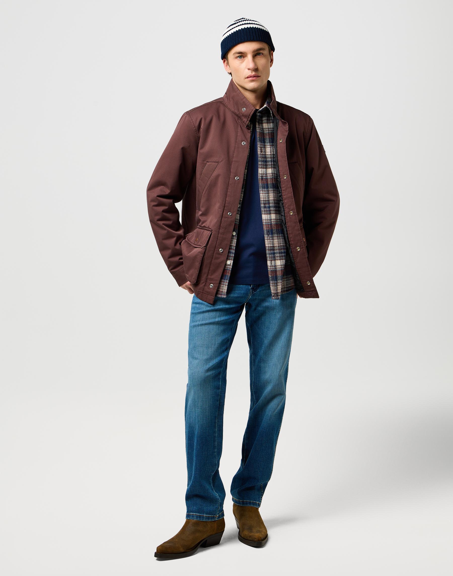 כובע צמר בצבע שחור ולבן – תמונה 5