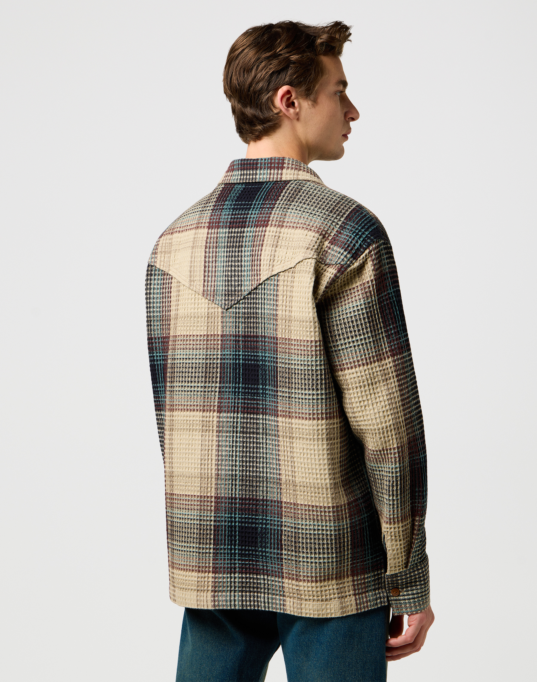 חולצת Casey Jones משובצת עם שרוולים ארוכים – תמונה 2