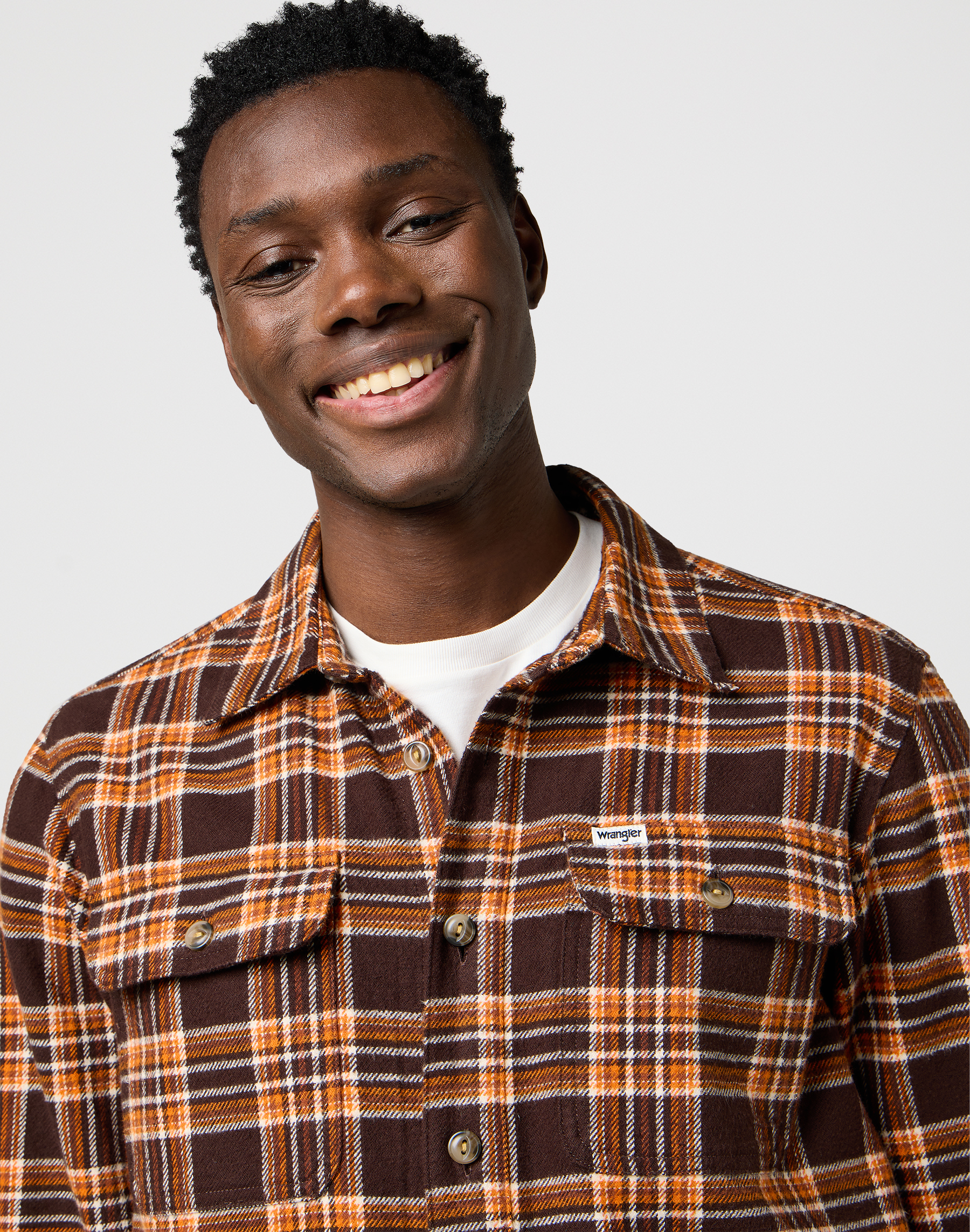 חולצת משבצות מכופתרת ארוכה – תמונה 4