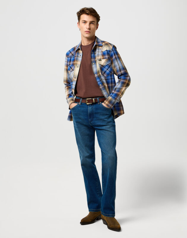 חגורת עור חומה