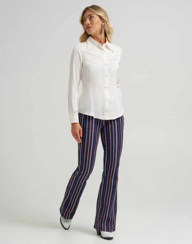 ג’ינס Flare בגזרה מתרחבת