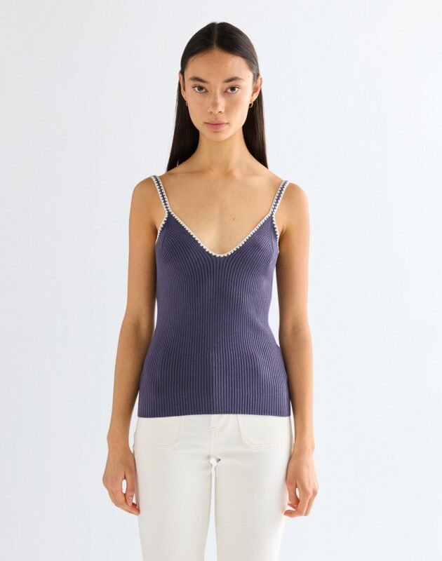CROCHET TRIM TANK
