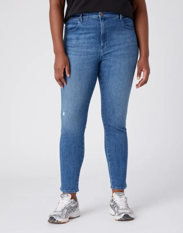 ג׳ינס בגזרה גבוהה Skinny